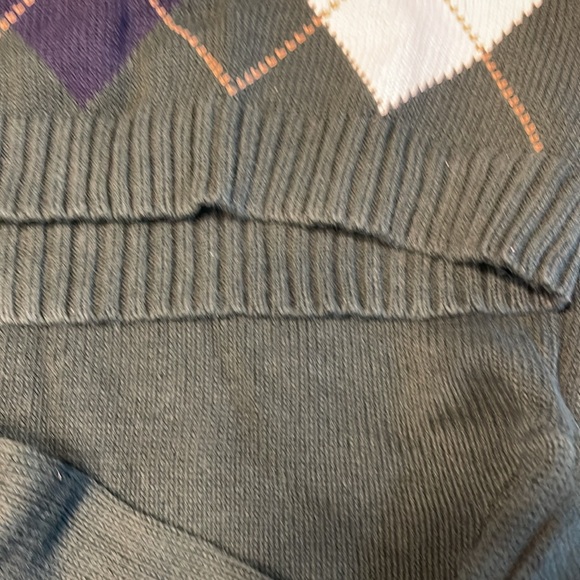 EUC Brandy Melville green argyle sweater One Size - Picture 7 of 9